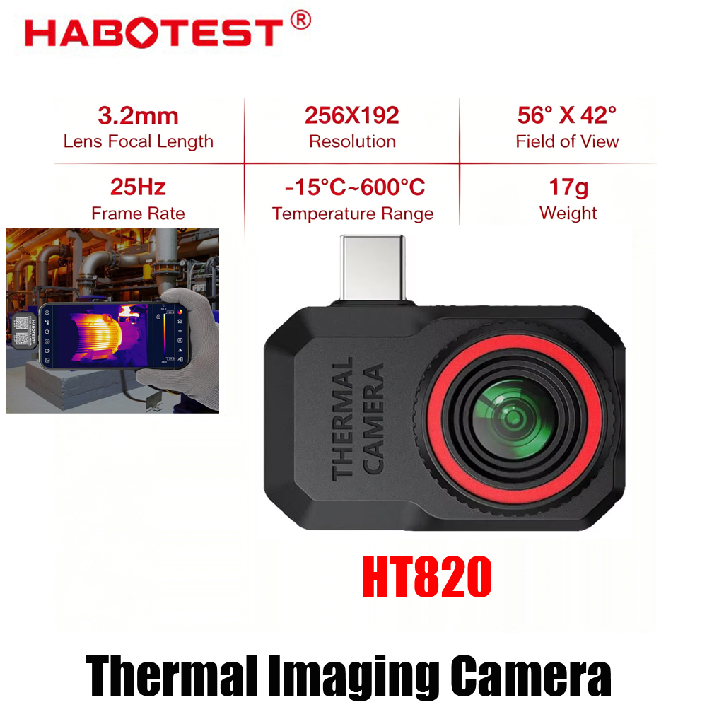 Thermal Imaging Camera 256X192 - 2026 New HABOTEST HT820 Phone Thermal