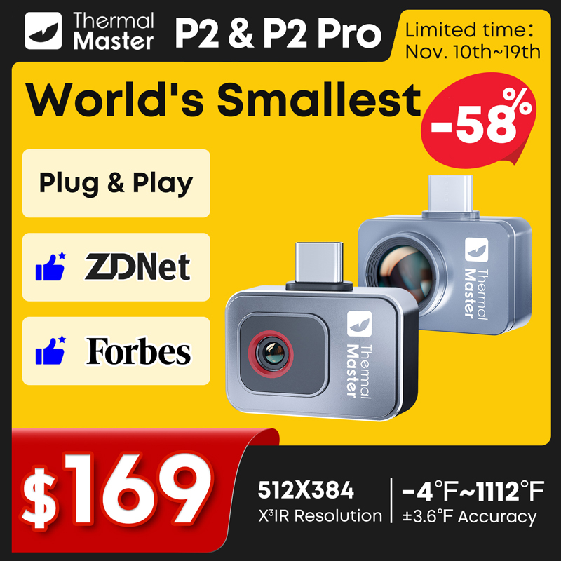 P2//P2Pro Thermal Imager 15X Z - Infiray P2 Pro Macro Lens review and price