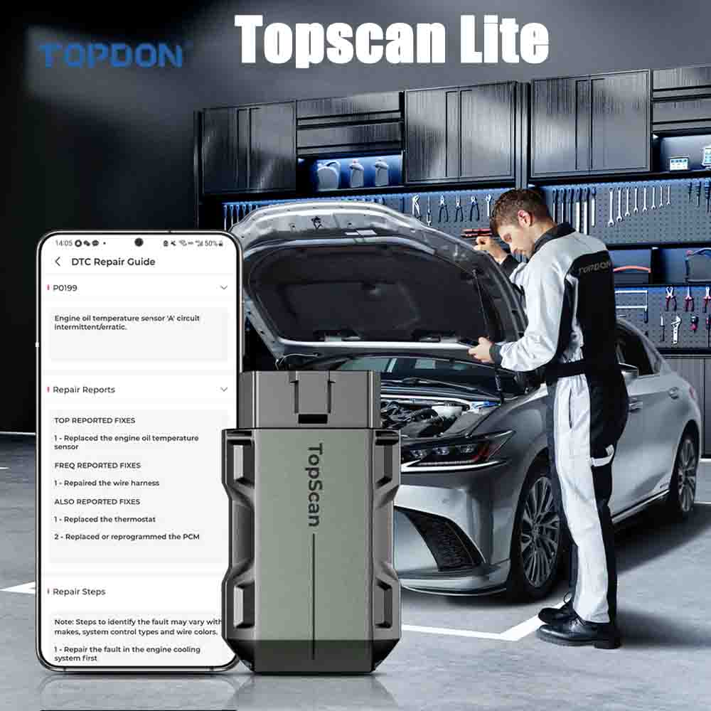 TOPDON Topscan Lite OE Level D - Topdon Tc001 Thermal Camera review and price