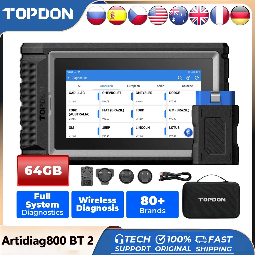 TOPDON ArtiDiag800 BT 2 Car Di - Topdon Tc001 Thermal Camera review and price
