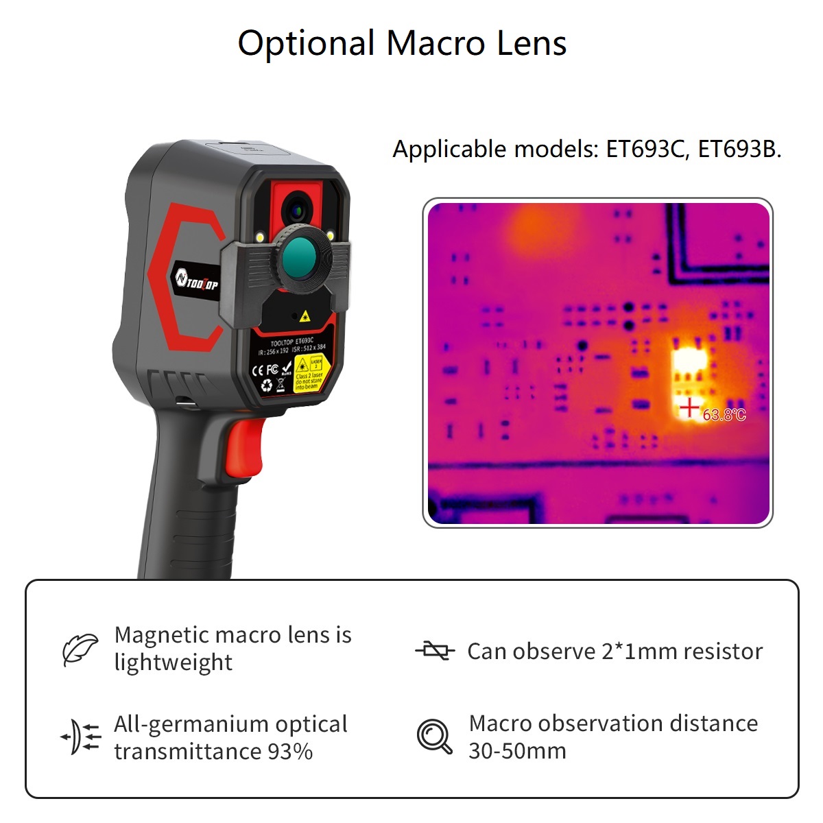 TOOLTOP ET693C Super IR 512x38 - Nf 521 Thermal Imaging Camera review and price