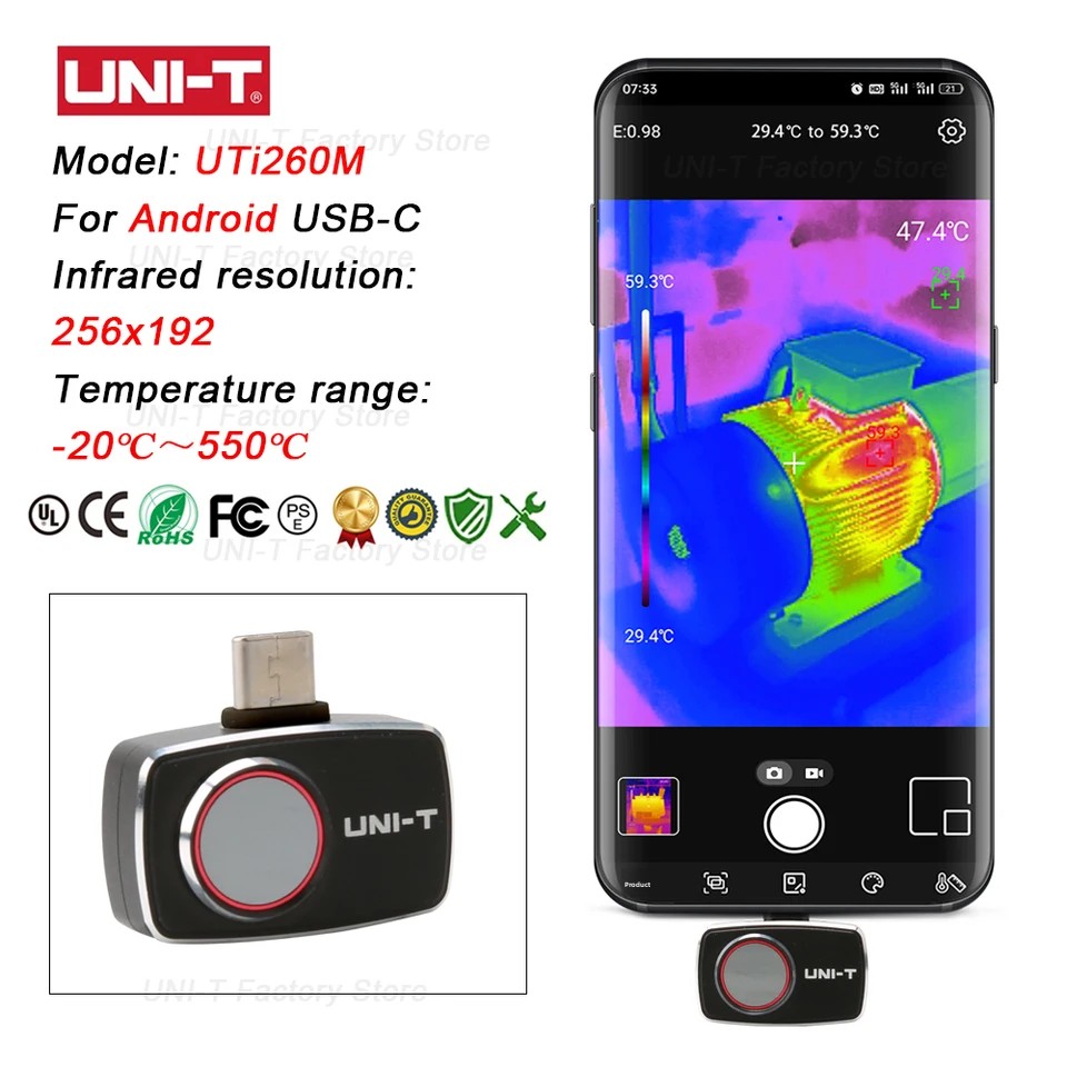 UNI-T Infrared Thermal Imaging - Thermal Imaging Camera 256X192 review and price